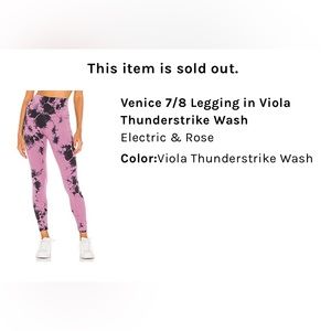 Electric & Rose venice legging
